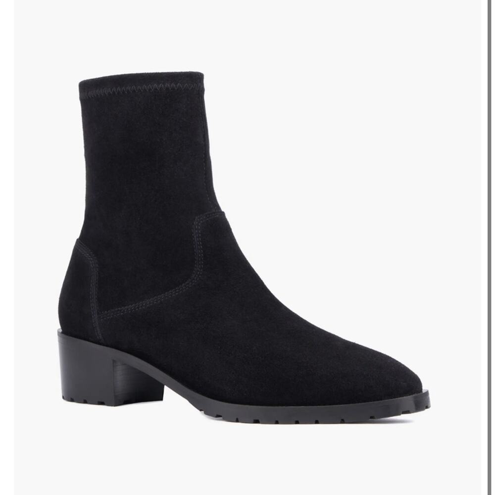 Aquatalia Roza Weatherproof Sock Black Booties – Sz 10.5M